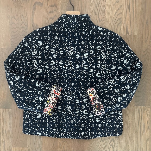 NWT Apiece Apart Reversible Quilted Short Jacket in Sevilla Floral Print Size 6 - Picture 7 of 8